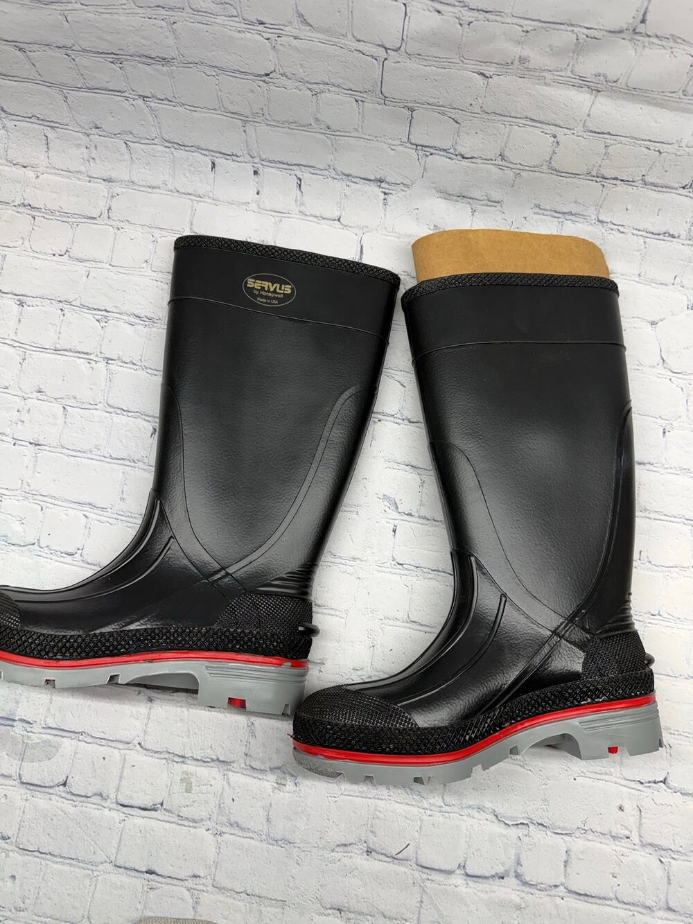NWOB Servus Men's XTP 15" PVC Chemical Resistant Soft Toe Work Boots Size 6